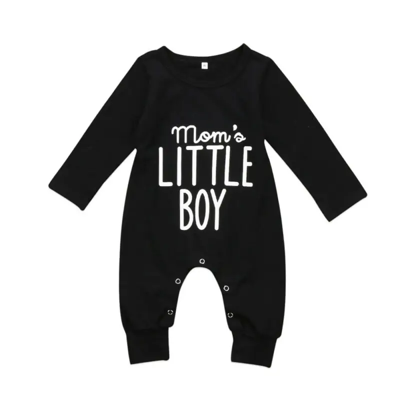 

Cute Newborn Baby Boys Cotton Letter Romper Long Sleeve Warm Jumpsuit Outfits Clothes Autumn 0-24M