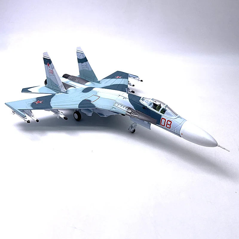 

Diecast Alloy 1:100 Scale Su 27 Flanker Fighter Model Russia Air Force Static Simulation Product Aircraft Airplane Models