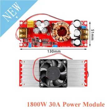 1500W 1800W 30A DC-DC Step Up Boost Power Supply Module Constant Voltage Constant Current CV CC DC DC Regulator Converter Board
1500W 1800W 30A DC-DC Step Up Boost Power Supply Module Constant Voltage Constant Current CV CC DC DC Regulator Converter Board