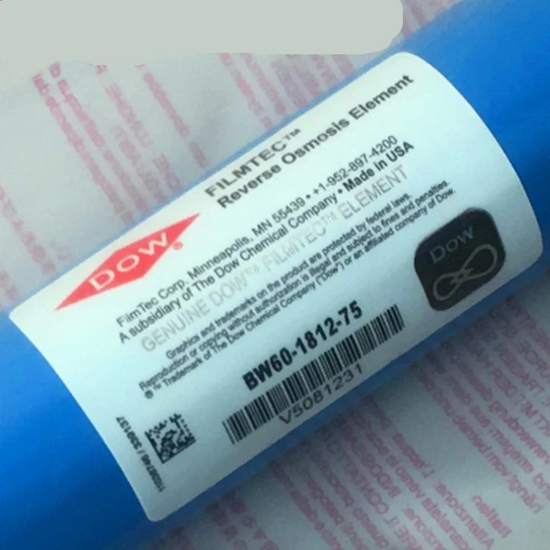 Description Picture 3 of item2pcs 75 gpd water filter for Dow Filmtec reverse osmosis membrane BW60-1812-75 f water filter