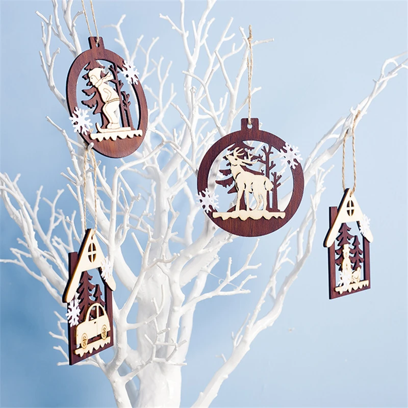 Noel Elk Snowman Car Hollow Wooden Ornaments Pendant Christmas Decorations Xmas Favors Navidad Kids Toys New Year 2020 Gifts 1pc
Noel Elk Snowman Car Hollow Wooden Ornaments Pendant Christmas Decorations Xmas Favors Navidad Kids Toys New Year 2020 Gifts 1pc