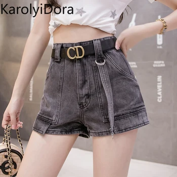 Women's jeans 2020 summer Korean version of the new high waist denim shorts big pockets were thin hot pants to send belt
Women's jeans 2020 summer Korean version of the new high waist denim shorts big pockets were thin hot pants to send belt
