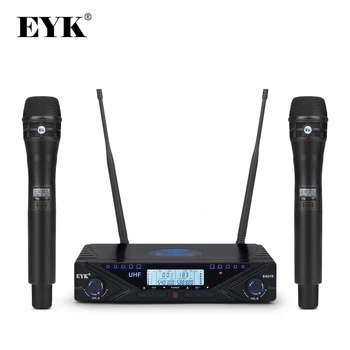 EYK EAU10 Adjustable UHF Wireless Microphone System Professional Karaoke Handheld Mic Stage 2*100 Channels Frequency 80M receive
EYK EAU10 Adjustable UHF Wireless Microphone System Professional Karaoke Handheld Mic Stage 2*100 Channels Frequency 80M receive