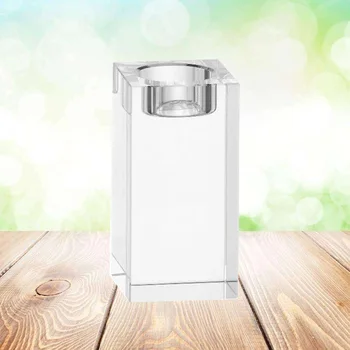 K9 Crystal Candlestick Cube Candle Holder Home Candle Candlestick Ornament Tealight Holder Romantic Table Decoration (5x4cm) 
K9 Crystal Candlestick Cube Candle Holder Home Candle Candlestick Ornament Tealight Holder Romantic Table Decoration (5x4cm)