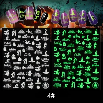 1PC 3D Nail Stickers Halloween Design Scary Adhesive Luminous Glow in Dark DIY Beauty Art Tips Decals Fluorescent Finger Decor
1PC 3D Nail Stickers Halloween Design Scary Adhesive Luminous Glow in Dark DIY Beauty Art Tips Decals Fluorescent Finger Decor