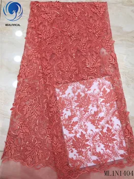 Beautifical african lace fabrics red embroidery pattern french net lace fabric with sequins Top sale ML1N1404
Beautifical african lace fabrics red embroidery pattern french net lace fabric with sequins Top sale ML1N1404