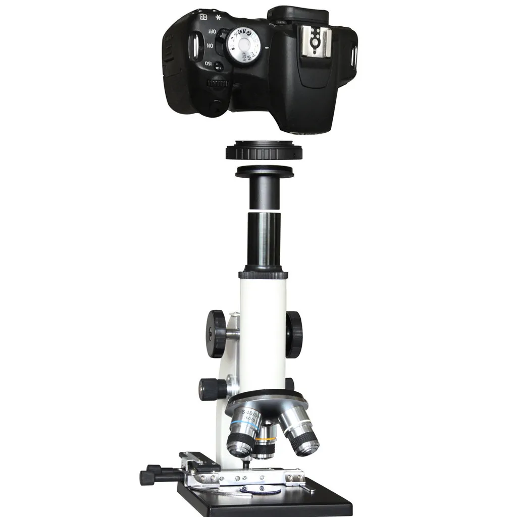 0.91 Inch Microscope Mount Adapter (T-mount ) + T2 Lens Adaptor Ring For Canon DSLR Camera Bodies 450D 500D 550D 600D 1100D 
0.91 Inch Microscope Mount Adapter (T-mount ) + T2 Lens Adaptor Ring For Canon DSLR Camera Bodies 450D 500D 550D 600D 1100D