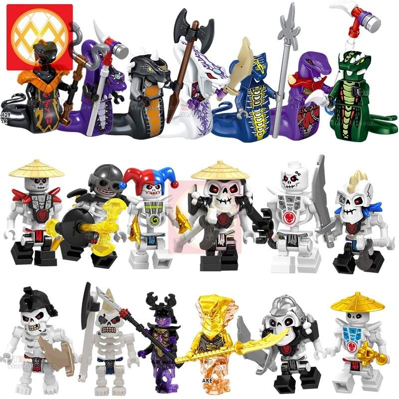 Single Toys Blocks Ninja NUCKAL SKALES ACIDICUS PYTHOR ICE EMPEROR SWORD MASTER BONE SOLIDER Building Blocks Toys for Children
Single Toys Blocks Ninja NUCKAL SKALES ACIDICUS PYTHOR ICE EMPEROR SWORD MASTER BONE SOLIDER Building Blocks Toys for Children