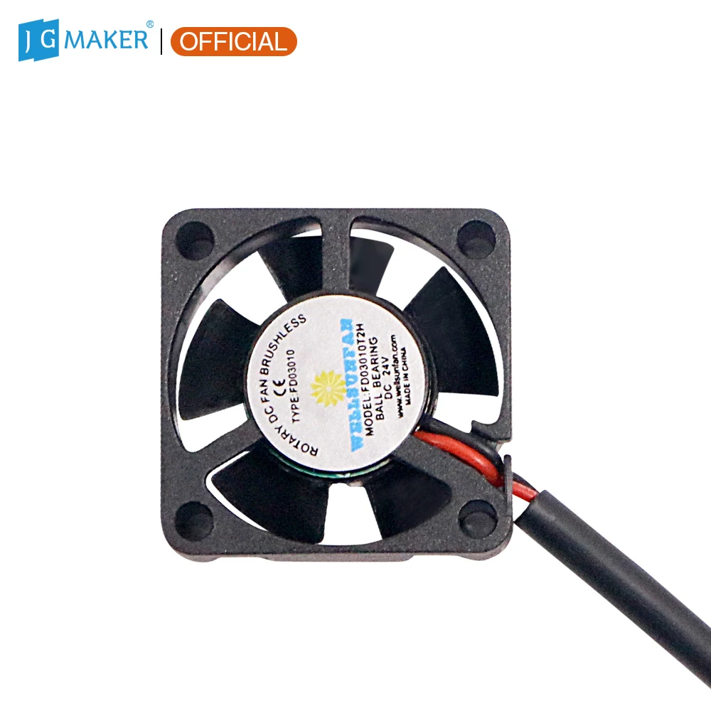 

3D Printer Parts 30mm*10mm 3010 DC 24V Turbo Cooling Fan Square Fan Brushless Blower Fan For JGAURORA A3S A5S A5 No Metal Sheet