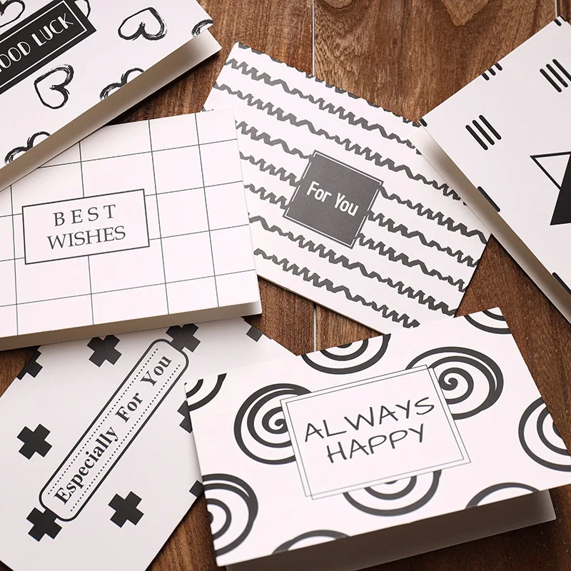 Monochrome INS Style Simple Northern European-Style Creative Birthday Cards Teachers Day Greeting Card Thank Message Card
Monochrome INS Style Simple Northern European-Style Creative Birthday Cards Teachers Day Greeting Card Thank Message Card