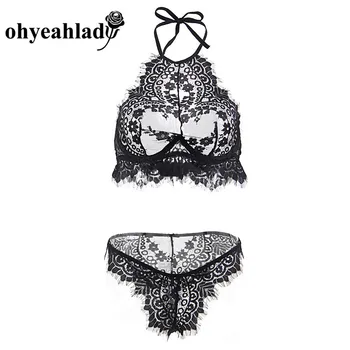Ohyeahlady Hot Sale Lace Floral Lingerie Sets Halter Sexy Women Bra Panty Set Fashion Embroidery Novelty Lenceria Mujer RJ80841
Ohyeahlady Hot Sale Lace Floral Lingerie Sets Halter Sexy Women Bra Panty Set Fashion Embroidery Novelty Lenceria Mujer RJ80841