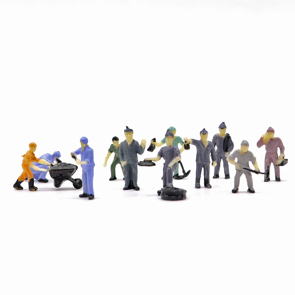 1:87 HO Scale Model railway Workers Landscape Model Train Railway Layout Scenery DIY Miniature Dioramas Display Gaming 1:87 HO Scale Model railway Workers Landscape Model Train Railway Layout Scenery DIY Miniature Dioramas Display Gaming