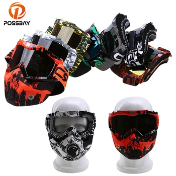 POSSBAY Motorcycle Goggles Face Mask Dust Mask Detachable Motorbike Goggle Mouth Filter for Cafe Racer Scooter Face Helmet
POSSBAY Motorcycle Goggles Face Mask Dust Mask Detachable Motorbike Goggle Mouth Filter for Cafe Racer Scooter Face Helmet