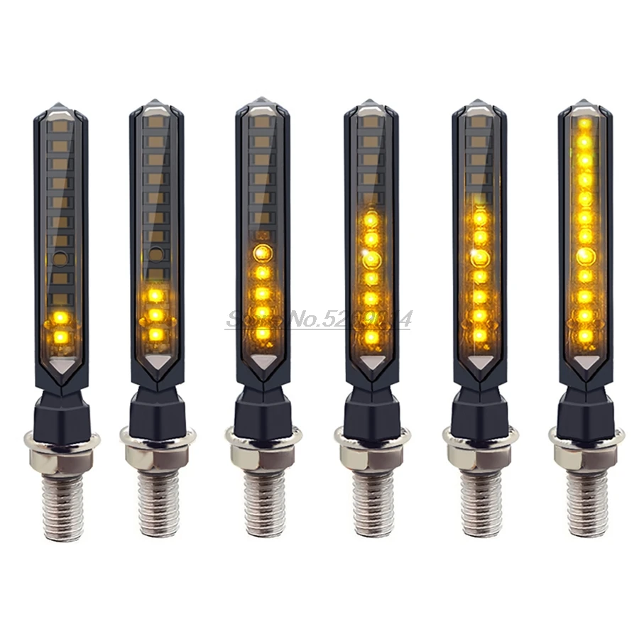 E-mark LED Motorcycle turn signals lights flowing cover for KTM Cbr Harley Davidsion Softail Virago 250 Yamaha Xsr 700 | Автомобили и