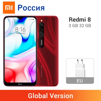 

Global Version Xiaomi Redmi 8 3GB RAM 32GB ROM Snapdragon 439 Octa Core 12MP Dual Camera Mobile Phone 5000mAh Battery