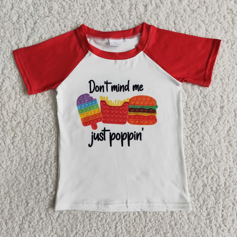 Toddler Kids Red Short Sleeve Raglan Shirt Boy Summer O-Neck Design Cute Cartoon Pattern Blouses Children Clothes
Toddler Kids Red Short Sleeve Raglan Shirt Boy Summer O-Neck Design Cute Cartoon Pattern Blouses Children Clothes