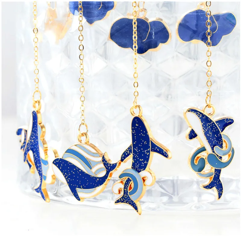 Kawii Metal Pendant Bookmark Cartoon Blue Whale Journal Notebook Boy Girl School Office Book Clip Cute Stationery Gift Supply
Kawii Metal Pendant Bookmark Cartoon Blue Whale Journal Notebook Boy Girl School Office Book Clip Cute Stationery Gift Supply