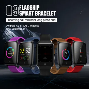 Q9 Smart Watch Double Strap Replaceable IP67 Waterproof Heart Rate Blood Pressure Monitor Bluetooth Sport Fitness Bracelet Watch
Q9 Smart Watch Double Strap Replaceable IP67 Waterproof Heart Rate Blood Pressure Monitor Bluetooth Sport Fitness Bracelet Watch