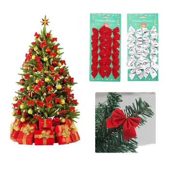 12Pcs 5cm Golden Silver Red Bow-knot Christmas Decorations for Home Christmas Decorations Kerst Christmas Tree Ornament Navidad 
12Pcs 5cm Golden Silver Red Bow-knot Christmas Decorations for Home Christmas Decorations Kerst Christmas Tree Ornament Navidad