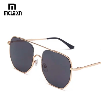 MCLEXN Square Sunglasses Men Retro Metal Big Frame Sun Glasses Women Siamese Transparent Frames UV400 Quality Brand
MCLEXN Square Sunglasses Men Retro Metal Big Frame Sun Glasses Women Siamese Transparent Frames UV400 Quality Brand