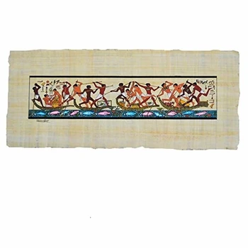 Papiro Original Hecho y Pintado a Mano en Egipto, Representa una Escena Real del Antiguo Egipto. Mide Aproximadamente 26 cm x 52
Papiro Original Hecho y Pintado a Mano en Egipto, Representa una Escena Real del Antiguo Egipto. Mide Aproximadamente 26 cm x 52