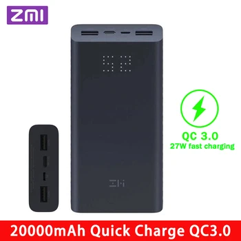 ZMI Power Bank 20000mAh Quick Charge QC3.0 Charger adapt to computer 20000 mah Powerbank for laptop notebook QB822
ZMI Power Bank 20000mAh Quick Charge QC3.0 Charger adapt to computer 20000 mah Powerbank for laptop notebook QB822