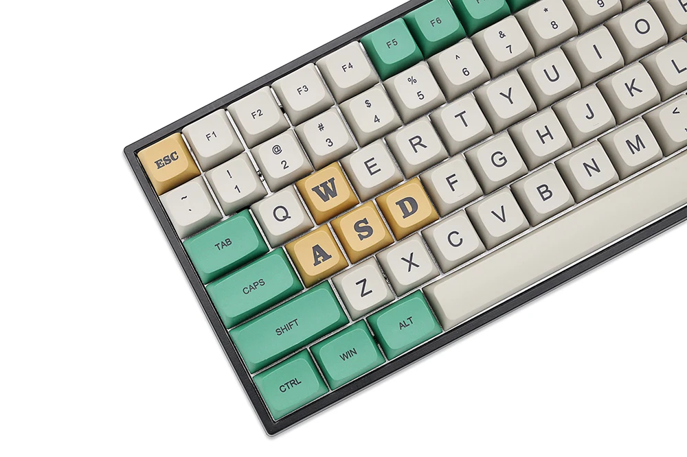 Zestaw klawiatury PBT XDA V2 Sub Keycap - gh60 poker 87 tkl 104 ansi xd64 bm60 xd68 bm65 bm68 zielony - Wianko - 28