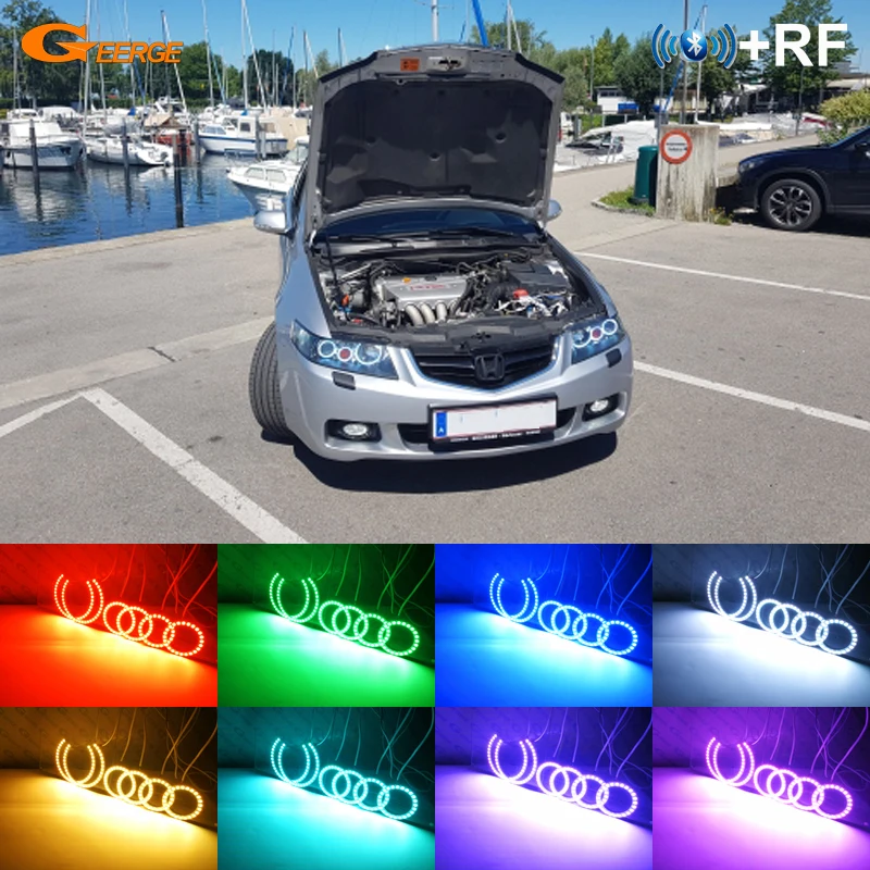 For honda accord CL7 CL9 CM2 2002-2008 Excellent RF remote Bluetooth App Multi-Color Ultra bright RGB LED Angel Eyes halo rings
For honda accord CL7 CL9 CM2 2002-2008 Excellent RF remote Bluetooth App Multi-Color Ultra bright RGB LED Angel Eyes halo rings