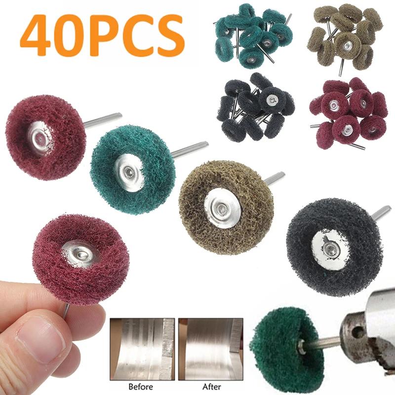 40pcs Grinding Sanding Abrasive Buffing Wheel Kit 120-400 Grit Abrasive Wheel Buffing Polishing Wheel Set Accessories
40pcs Grinding Sanding Abrasive Buffing Wheel Kit 120-400 Grit Abrasive Wheel Buffing Polishing Wheel Set Accessories