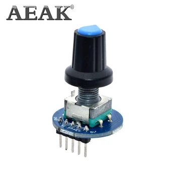 AEAK Rotary Encoder Module for Arduino Brick Sensor Development Round Audio Rotating Potentiometer Knob Cap EC11
AEAK Rotary Encoder Module for Arduino Brick Sensor Development Round Audio Rotating Potentiometer Knob Cap EC11