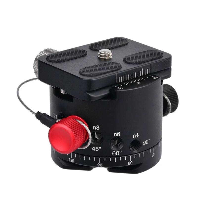DH-50 Panoramic Ball Head Indexing Rotator Tripod Head Aluminum Alloy Max. Load 22Lbs for Canon Nikon Sony DSLR Camera
DH-50 Panoramic Ball Head Indexing Rotator Tripod Head Aluminum Alloy Max. Load 22Lbs for Canon Nikon Sony DSLR Camera