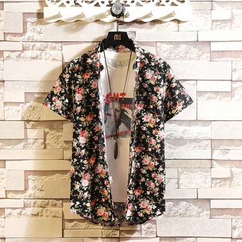 Styles High Quality 2019 Slim Fit Summer Mens Short Sleeve Casual Shirt Flower Print Floral Male Blouse
Styles High Quality 2019 Slim Fit Summer Mens Short Sleeve Casual Shirt Flower Print Floral Male Blouse