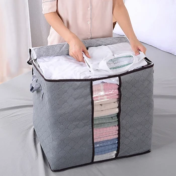 47*28*58Cm Fabric Bag Durable Large Capacity Quilt Storage With Handle Blanket Sorting Storage Foldable Organizer Solid Color
47*28*58Cm Fabric Bag Durable Large Capacity Quilt Storage With Handle Blanket Sorting Storage Foldable Organizer Solid Color