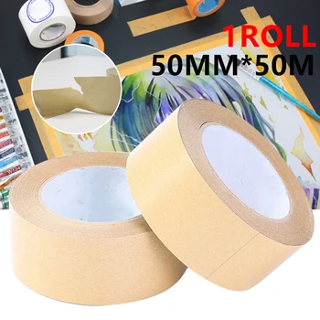 50m Kraft Paper Masking Tape DIY Scrapbooking Album Frame Sealed Carton Painting Sticker Label Masking Tape Brown Adhesive Tape
50m Kraft Paper Masking Tape DIY Scrapbooking Album Frame Sealed Carton Painting Sticker Label Masking Tape Brown Adhesive Tape