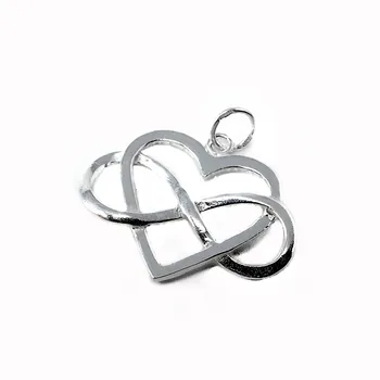 Pendant 925 Sterling silver m heart infinity 31mm. Openwork women
Pendant 925 Sterling silver m heart infinity 31mm. Openwork women