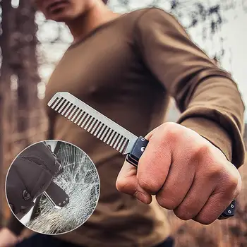 Durable 4 in 1 6 Colors Practice Training Blade Jump Comb Tactical Comb Tool Gadget Tungsten Steel Comb Broken Window Hammer
Durable 4 in 1 6 Colors Practice Training Blade Jump Comb Tactical Comb Tool Gadget Tungsten Steel Comb Broken Window Hammer