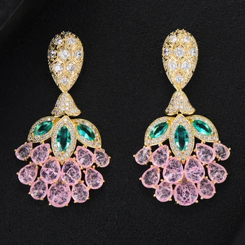 GODK Luxury Grape Flower Long Drop Earring for Women Wedding Cubic Zirconia Crystal Statement Party Bridal Fringed Jewelry Gift
GODK Luxury Grape Flower Long Drop Earring for Women Wedding Cubic Zirconia Crystal Statement Party Bridal Fringed Jewelry Gift