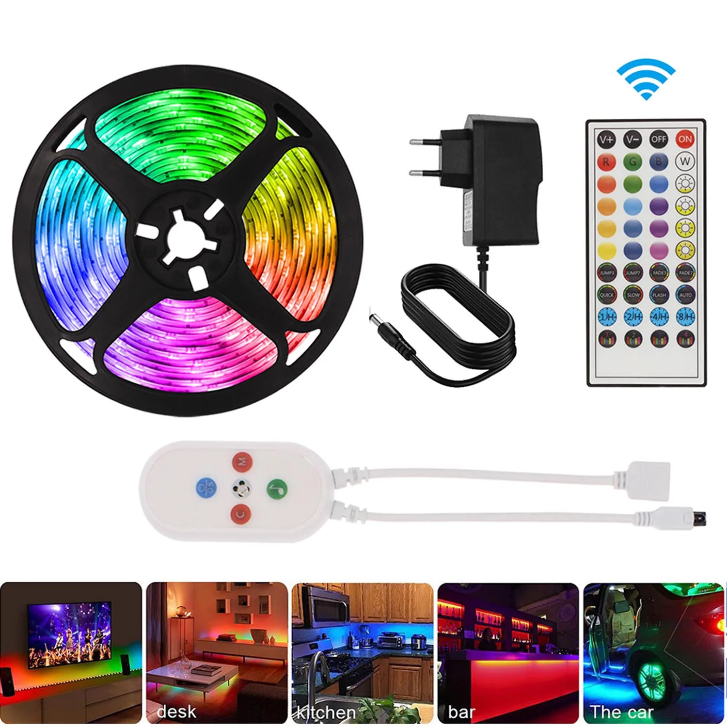 7.5m Led Strip Light Decoration for Wall Bedroom Smart Bluetooth App Control 5050 RGB Tape Music Sync Color Changing Ribbon Neon
7.5m Led Strip Light Decoration for Wall Bedroom Smart Bluetooth App Control 5050 RGB Tape Music Sync Color Changing Ribbon Neon