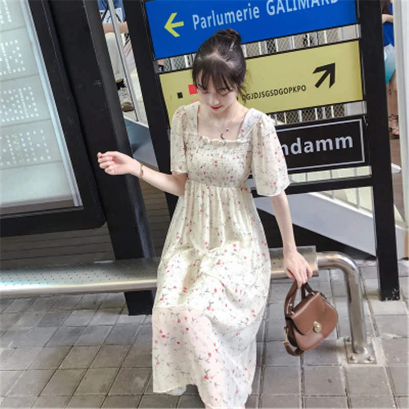 Women's Long Dress For 2021 New Arrivals Summer Dresses Print Female Chiffon Dress Trendy Lady Clothing Floral Mujer
Women's Long Dress For 2021 New Arrivals Summer Dresses Print Female Chiffon Dress Trendy Lady Clothing Floral Mujer