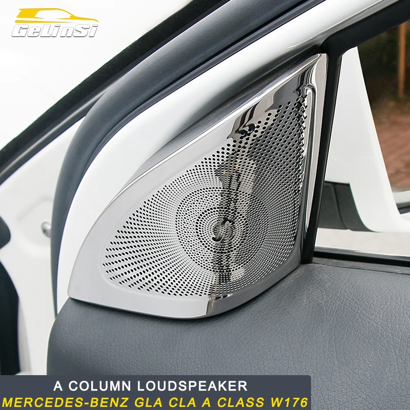 Gelinsi for Mercedes benz A class GLA CLA w176 auto A column loudspeaker frame frame trim cover sticker accessories
Gelinsi for Mercedes benz A class GLA CLA w176 auto A column loudspeaker frame frame trim cover sticker accessories