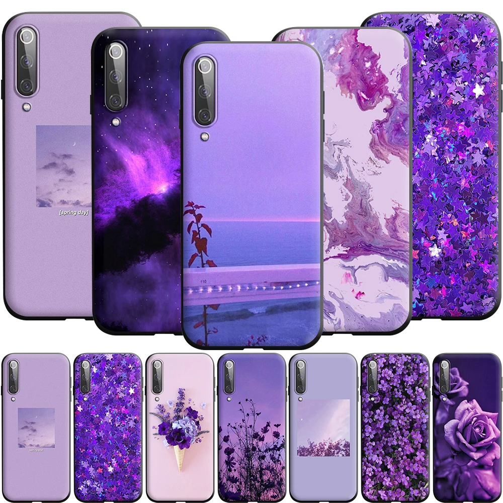 Силиконовый чехол Infinity on Purple для Xiaomi MI 8 9 9T A2 A3 10 10T Note Lite Pro SE Max 3 F1 Ultra Poco F2 X3