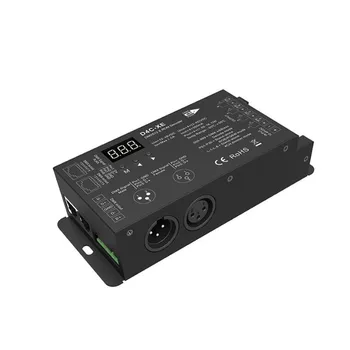 4CH Constant Current DMX512 & RDM Decoder D4C-XE(350mA) RDM Decoder D4C-XE(700mA) 4 in 1 Decoder Terminals, XLR3, RJ45 output
4CH Constant Current DMX512 & RDM Decoder D4C-XE(350mA) RDM Decoder D4C-XE(700mA) 4 in 1 Decoder Terminals, XLR3, RJ45 output