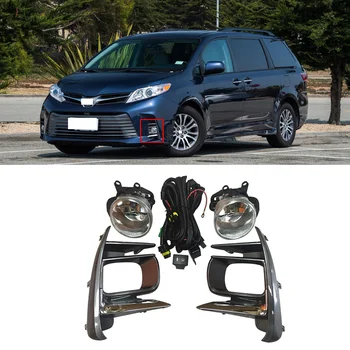 CAPQX 1Set For Toyota Sienna 18-19 Front Bumper Light Fog Light Frame Cover Hood with Switch Wiring Harness Kits Fog Lamp Assy
CAPQX 1Set For Toyota Sienna 18-19 Front Bumper Light Fog Light Frame Cover Hood with Switch Wiring Harness Kits Fog Lamp Assy