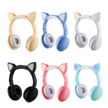 Children LED Flashing Cat Ear Headset Wireless Bluetooth Music Headphones Kids Gift Cute candy color music earphone
Children LED Flashing Cat Ear Headset Wireless Bluetooth Music Headphones Kids Gift Cute candy color music earphone