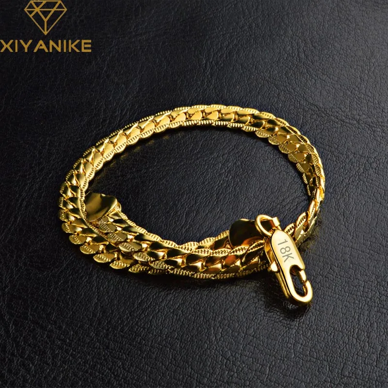 XIYANIKE 925 Sterling Silver Hot Sale 5M Side Bracelet For Women Lovers Gold/Silver Charming Wedding Elegant Jewelry Accessories
XIYANIKE 925 Sterling Silver Hot Sale 5M Side Bracelet For Women Lovers Gold/Silver Charming Wedding Elegant Jewelry Accessories