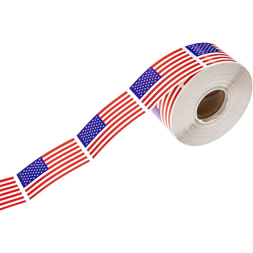250pcs/1 roll American Flag Stickers USA Labels Adhesive Papers Decoration Cards Parades July 4th Party Patriotic March 2x1.5in
250pcs/1 roll American Flag Stickers USA Labels Adhesive Papers Decoration Cards Parades July 4th Party Patriotic March 2x1.5in