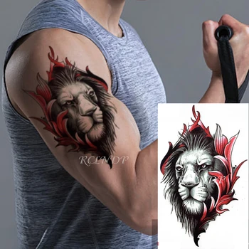 Waterproof Temporary Tattoo Sticker Lion Animal Red Flower Fake Tatoo Flash Tatto Arm Back Leg Body Art for Girl Women Men
Waterproof Temporary Tattoo Sticker Lion Animal Red Flower Fake Tatoo Flash Tatto Arm Back Leg Body Art for Girl Women Men