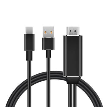 4K HD Clear Type C To HDMI Cable USB Charger HDTV AV TV Monitor Adapter 2M/6FT
4K HD Clear Type C To HDMI Cable USB Charger HDTV AV TV Monitor Adapter 2M/6FT