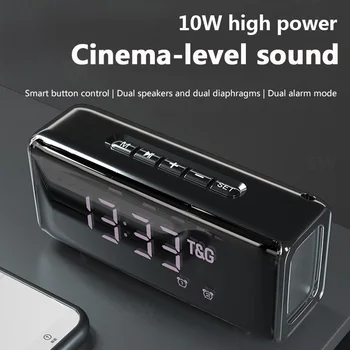 Alarm Clock Function Bluetooth Speaker Wireless Column Loudspeaker Sound Music Player Center System Desktop Subwoofer with TF FM
Alarm Clock Function Bluetooth Speaker Wireless Column Loudspeaker Sound Music Player Center System Desktop Subwoofer with TF FM