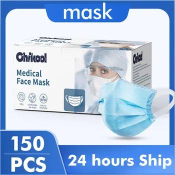 3-layer Suigical Mask Medical Face and Mouth Mask 3 Ply Filter Masks for Protection Face shield Face maske maski 150PCS
3-layer Suigical Mask Medical Face and Mouth Mask 3 Ply Filter Masks for Protection Face shield Face maske maski 150PCS